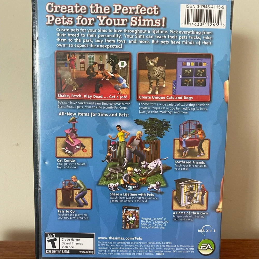 The Sims 2 (Lot of Four) Two Expansion Packs (PC CD ROM) Games 2005 - 2007